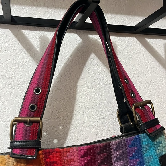 Y2K John Galliano rainbow knit bag - Picture 4 of 7